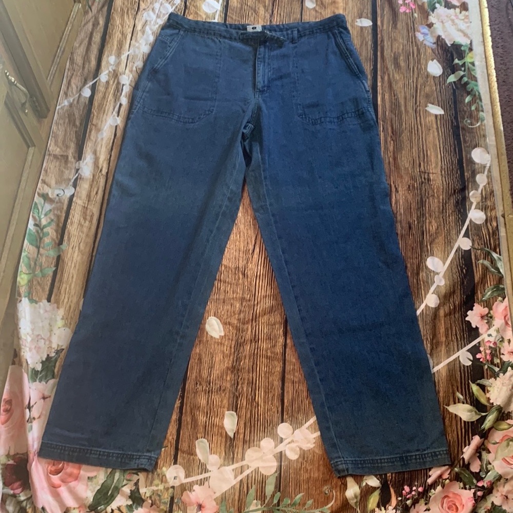 Columbia Denim Blue Casual Trousers